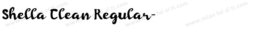 Shella Clean Regular字体转换